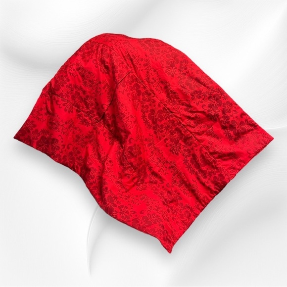 Hawaiian Patchwork Quilt Tiare Hibiscus Blanket Pocket 35 x 40 Picnic Blanket - Picture 7 of 8